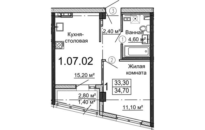 новостройка в Юго-западном районе
